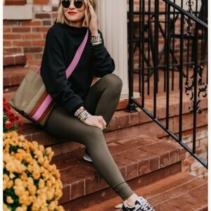 Bagging Rights Bucket Bag NWOT Olive and Fuchsia